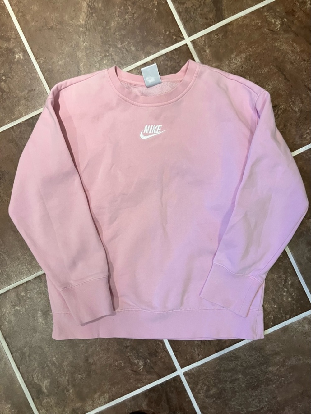 Nike girls Pink Crewneck Sweatshirt